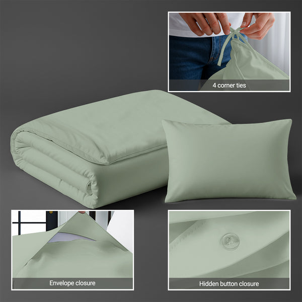 Premium 400 Thread Count 100% Cotton Crib Duvet Cover Set