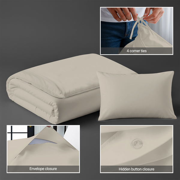 Premium 400 Thread Count 100% Cotton Crib Duvet Cover Set