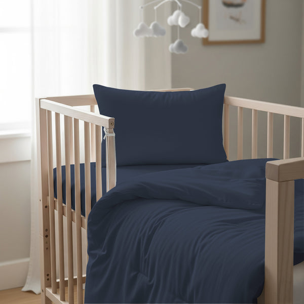 Premium 400 Thread Count 100% Cotton Crib Duvet Cover Set