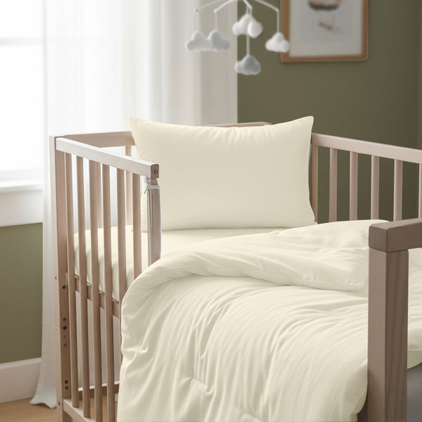 Premium 400 Thread Count 100% Cotton Crib Duvet Cover Set