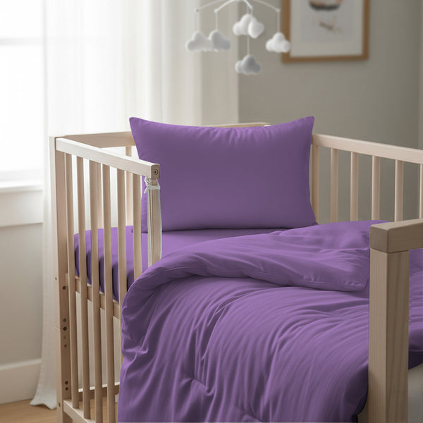 Premium 400 Thread Count 100% Cotton Crib Duvet Cover Set