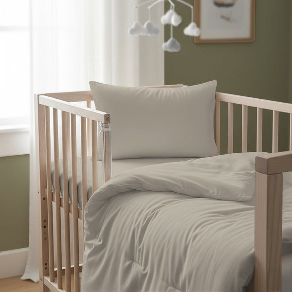 Premium 400 Thread Count 100% Cotton Crib Duvet Cover Set