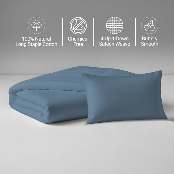 Premium 400 Thread Count 100% Cotton Crib Duvet Cover Set