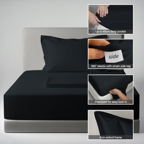 Premium 400 Thread Count 100% Cotton Bed Sheet Set