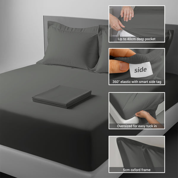 Premium 400 Thread Count 100% Cotton Bed Sheet Set