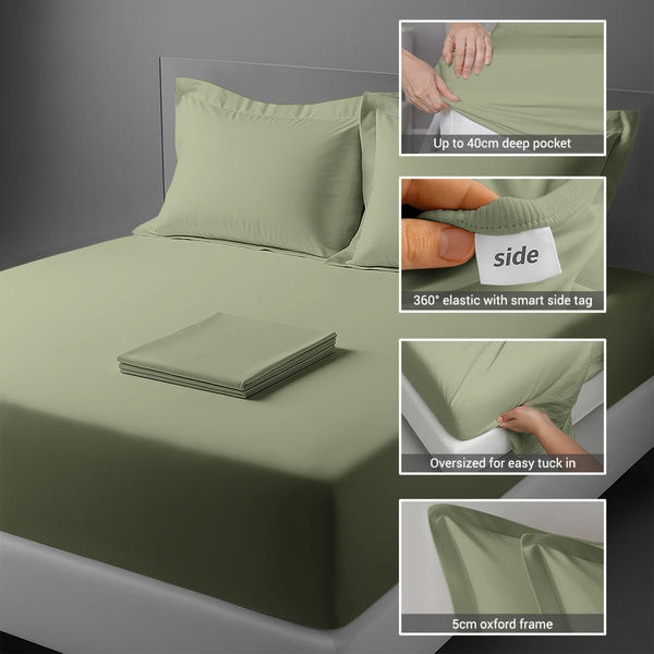 Premium 400 Thread Count 100% Cotton Bed Sheet Set