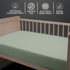 Premium 400 Thread Count 100% Cotton Cot Fitted Sheet