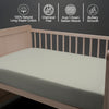 Premium 400 Thread Count 100% Cotton Cot Fitted Sheet
