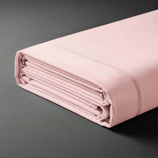 Skin-friendly light pink baby flat sheet 70×100 cm by Pizuna Linens