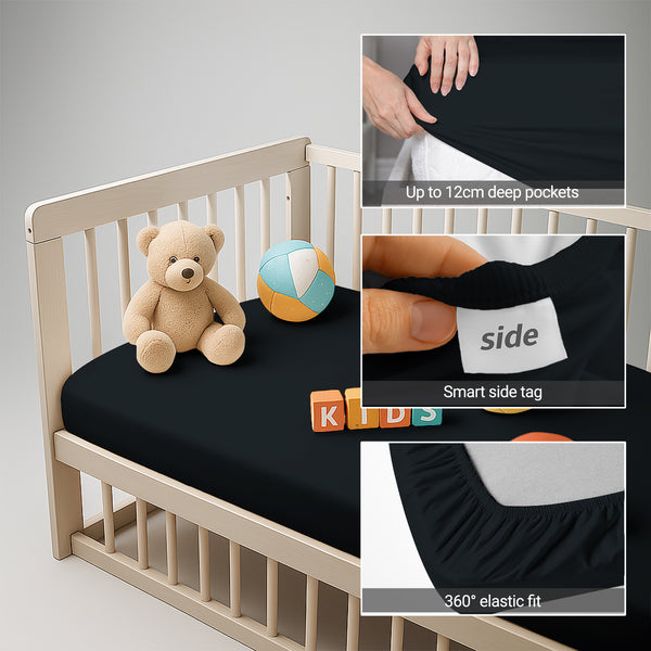 Premium 400 Thread Count 100% Cotton Crib Fitted Sheet