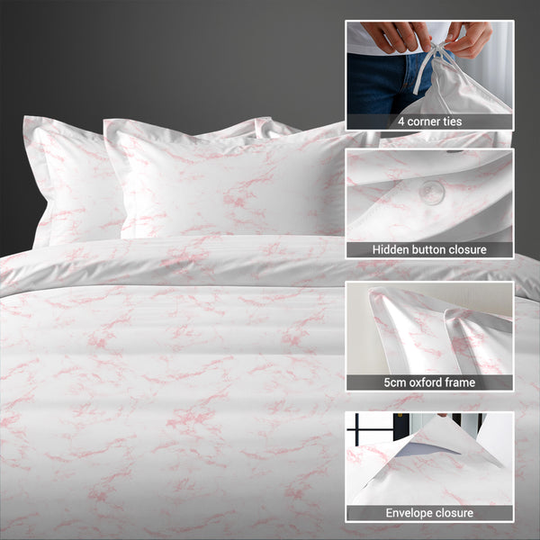 Premium 400 Thread Count 100% Cotton Duvet Cover Set