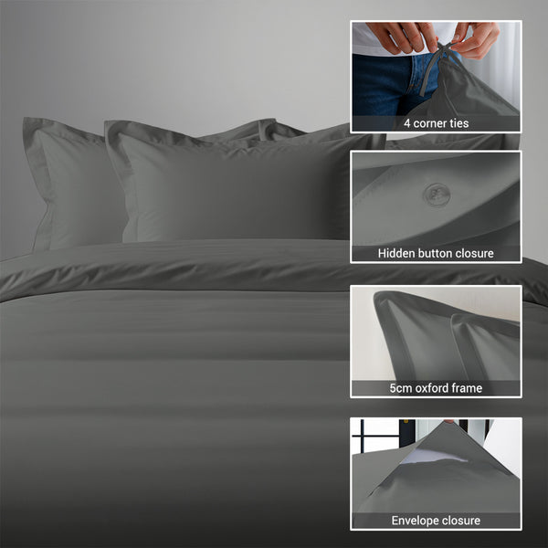 Permium 400 Thread Count 100% Cotton Duvet Cover Set