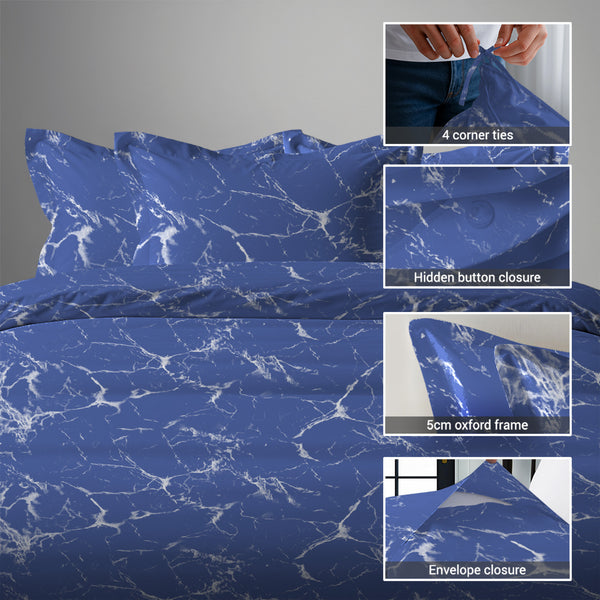 Premium 400 Thread Count 100% Cotton Duvet Cover Set