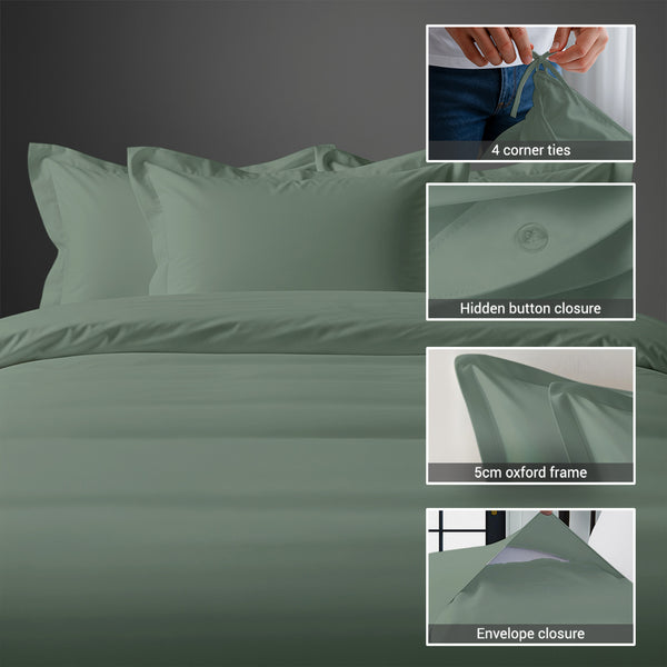 Deluxe 600 Thread Count 100% Cotton Duvet Cover Set