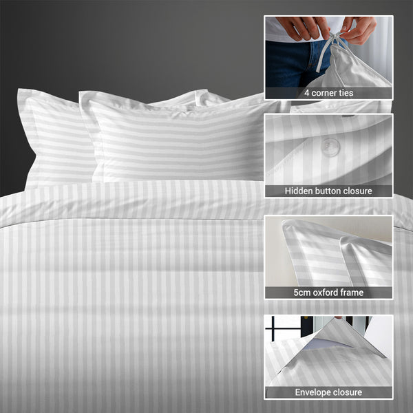 Premium 300 Thread Count 100% Cotton Duvet Cover Set
