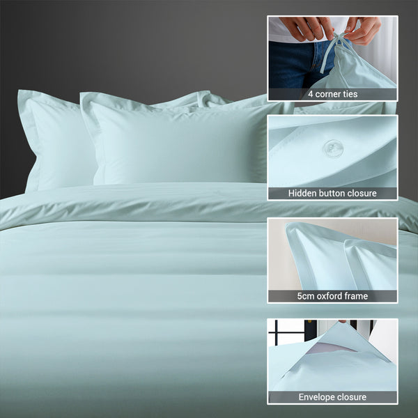 Premium 400 Thread Count 100% Cotton Duvet Cover Set