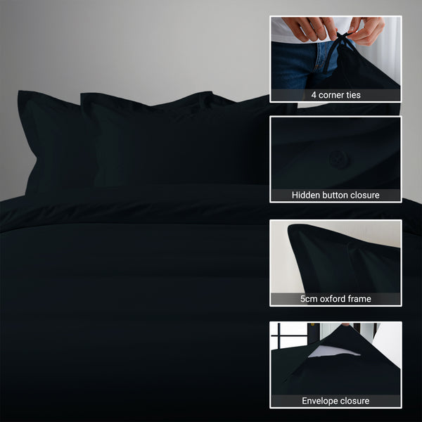 Luxury 800 Thread Count 100% Cotton Duvet Cover Set