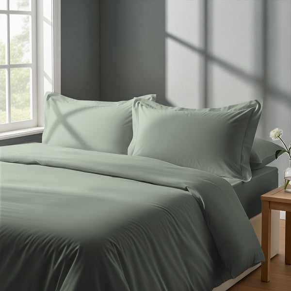 Percale 100% Cotton Duvet Cover Set