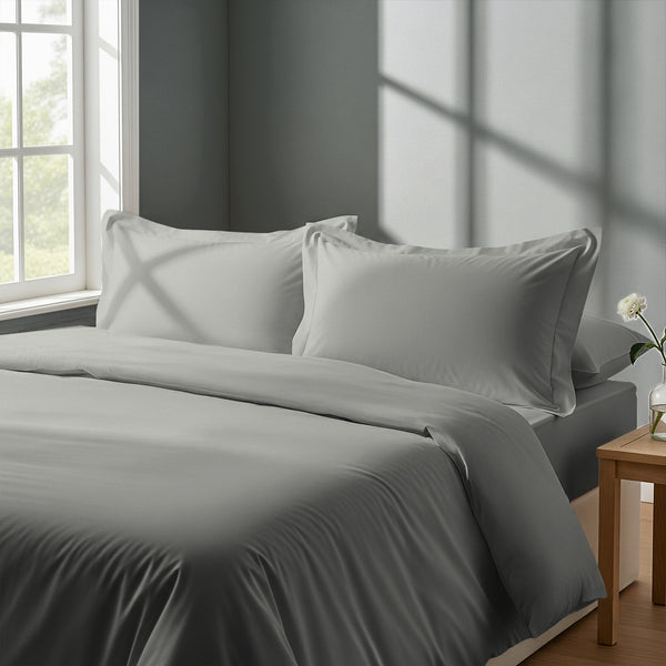Percale 100% Cotton Duvet Cover Set