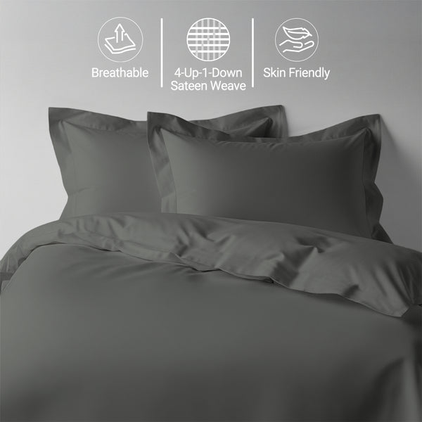 Permium 400 Thread Count 100% Cotton Duvet Cover Set