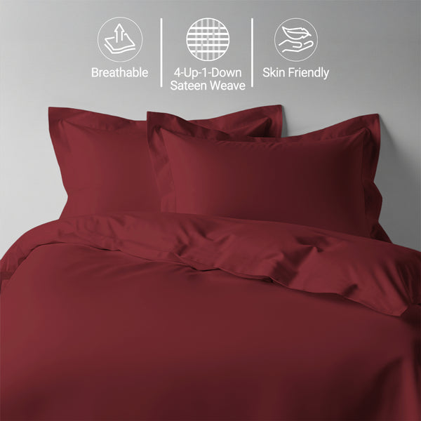 Premium 400 Thread Count 100% Cotton Duvet Cover Set