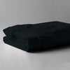 Pizuna luxury cotton king fitted sheet Black 800 thread count long staple cotton folded