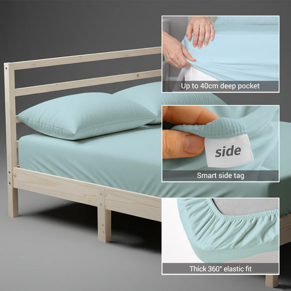 Premium 400 Thread Count 100% Cotton Fitted Sheet