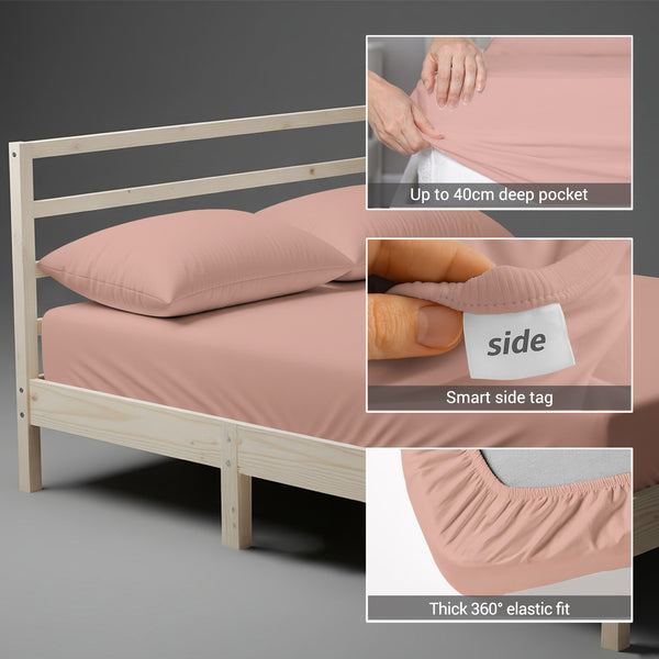 Premium 400 Thread Count 100% Cotton Fitted Sheet