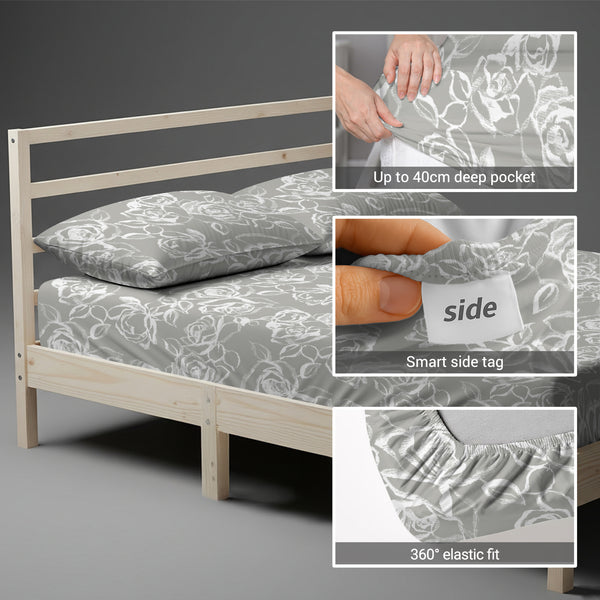 Premium 400 Thread Count 100% Cotton Fitted Sheet