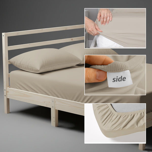 Luxury 800 Thread Count 100% Cotton Fitted Sheet