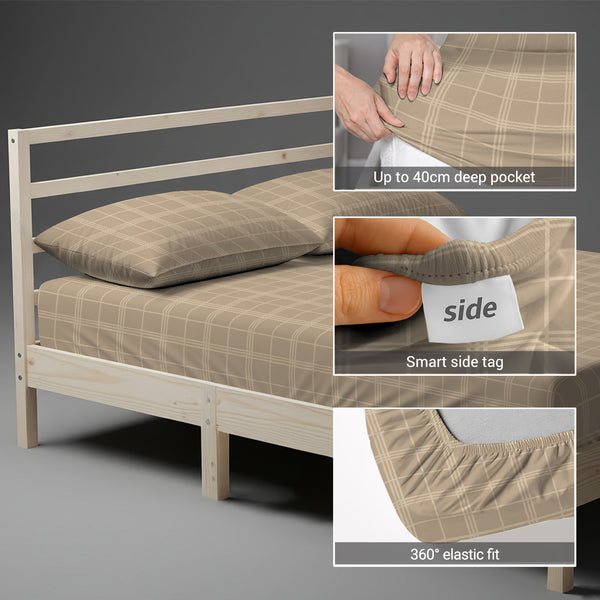 Premium 300 Thread Count 100% Cotton Fitted Sheet