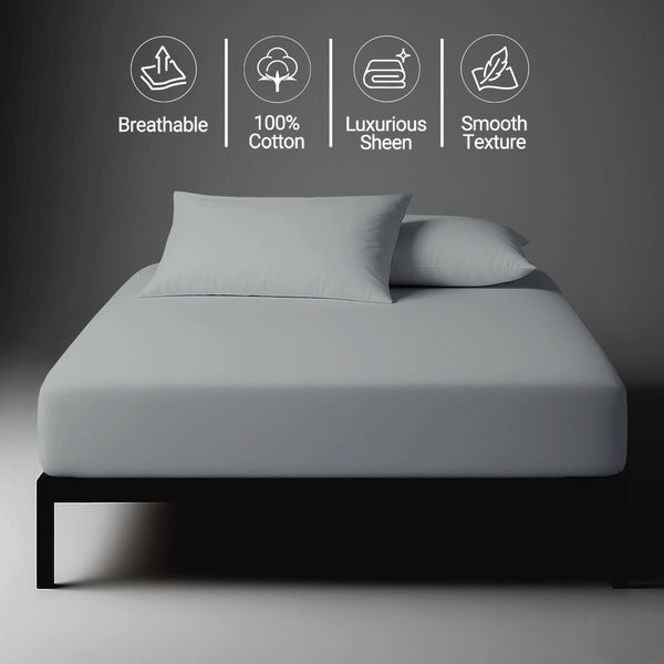 Luxury 800 Thread Count 100% Cotton Fitted Sheet