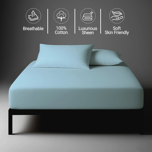 Deluxe 600 Thread Count 100% Cotton Fitted Sheet