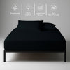 Black king fitted sheet 800 thread count luxurious thick smooth sateen weave