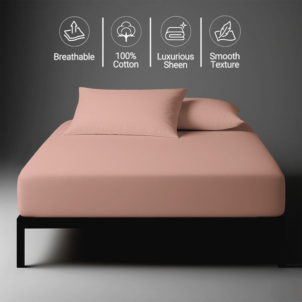 Premium 400 Thread Count 100% Cotton Fitted Sheet
