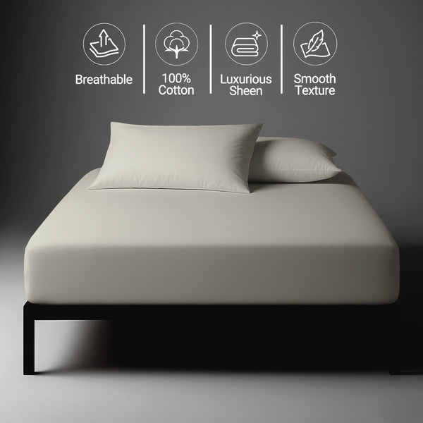 Luxury 800 Thread Count 100% Cotton Fitted Sheet