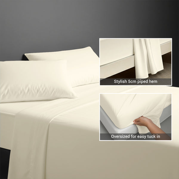 Premium 400 Thread Count 100% Cotton Flat Sheet