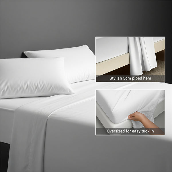 Deluxe 600 Thread Count 100% Cotton Flat Sheet