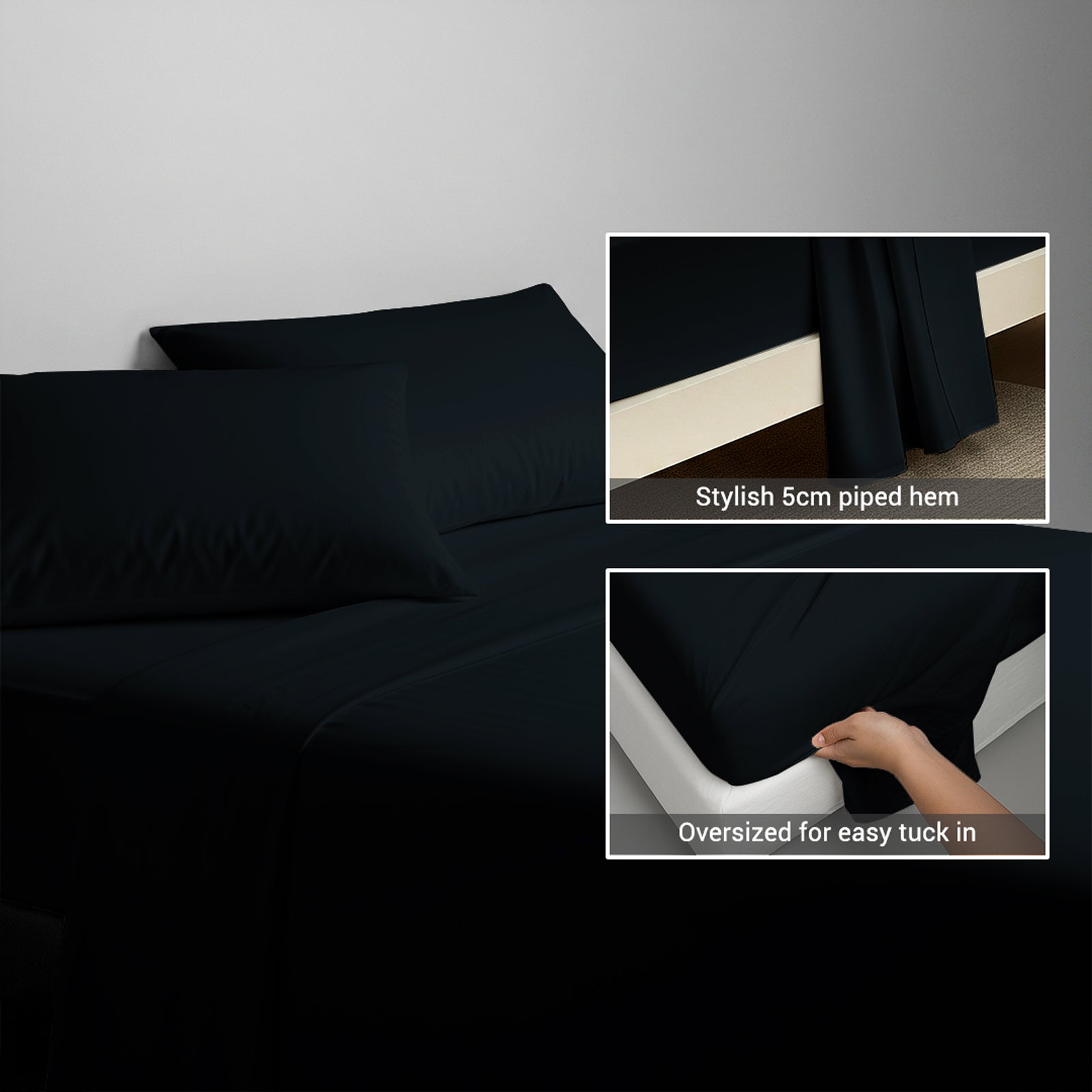 Deluxe 600 Thread Count 100% Cotton Flat Sheet