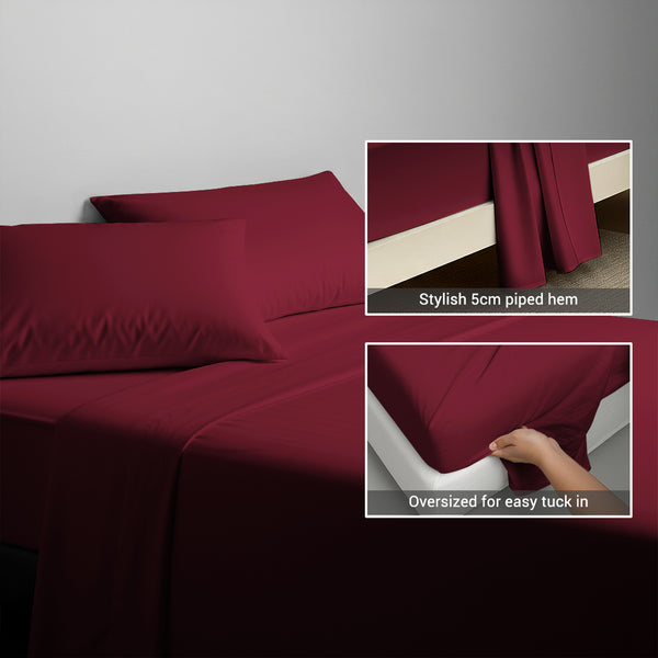 Deluxe 600 Thread Count 100% Cotton Flat Sheet