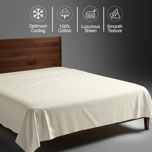 Premium 400 Thread Count 100% Cotton Flat Sheet
