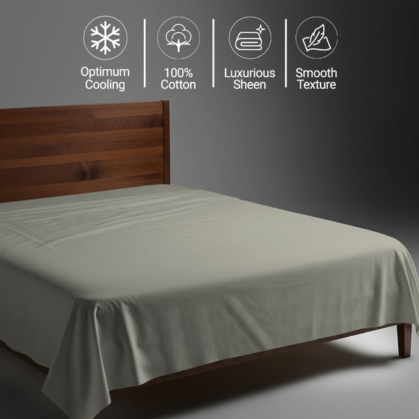 Premium 400 Thread Count 100% Cotton Flat Sheet
