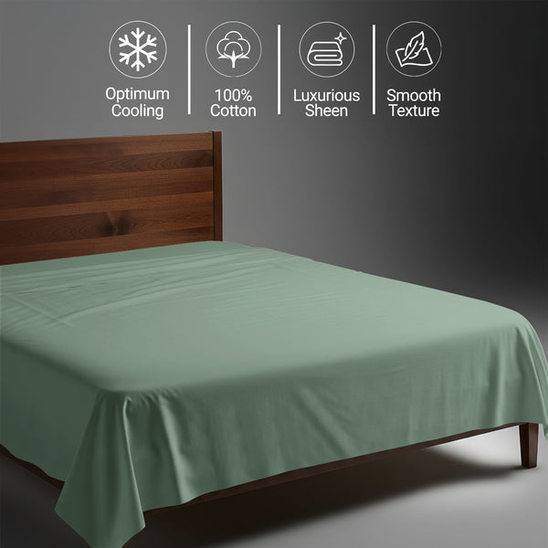 Deluxe 600 Thread Count 100% Cotton Flat Sheet