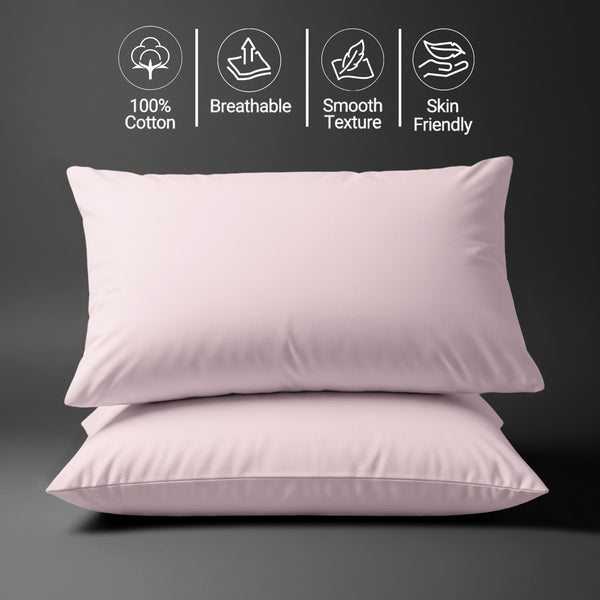 Deluxe 600 Thread Count 100% Cotton Pillowcases (2 PC)