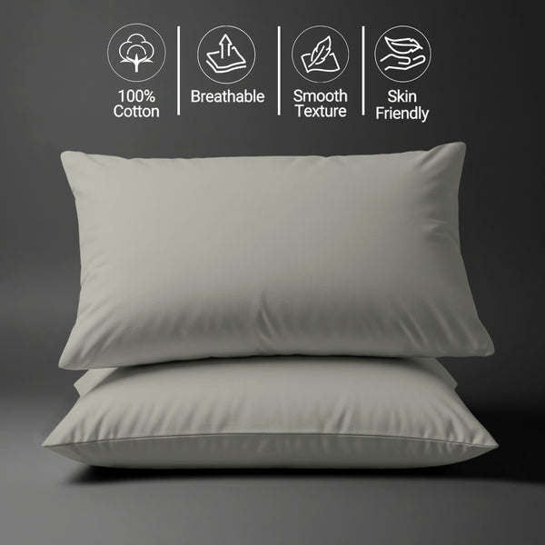 Deluxe 600 Thread Count 100% Cotton Pillowcases (2 PC)