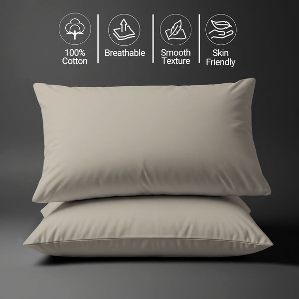 Premium 400 Thread Count 100% Cotton Pillowcases (2 PC)