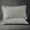 Pizuna Linens silver 600 thread count 100 percent cotton pillowcases 2 piece oxford standard
