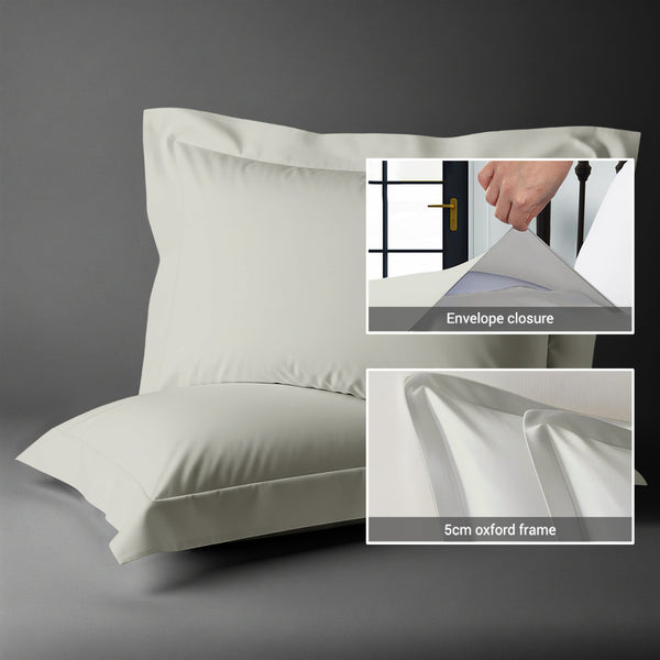 Luxury 800 Thread Count 100% Cotton Pillowcases (2 PC)