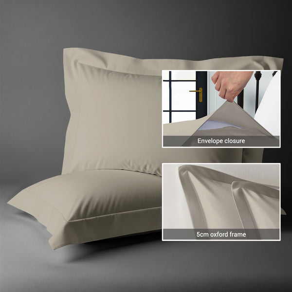 Luxury 800 Thread Count 100% Cotton Pillowcases (2 PC)