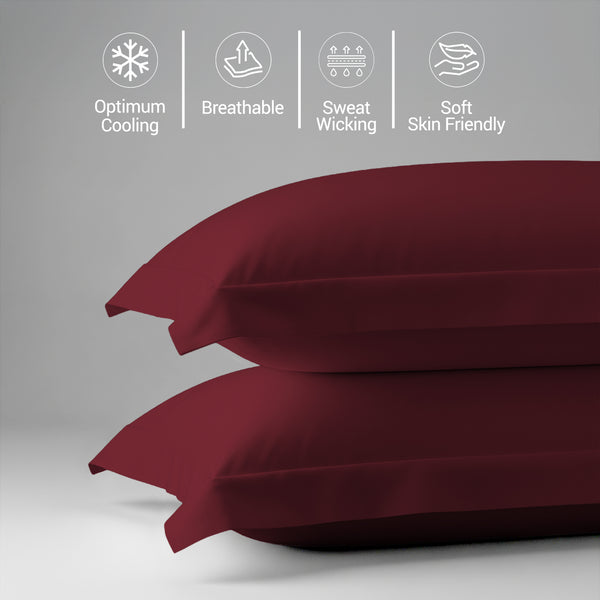 Luxury 800 Thread Count 100% Cotton Pillowcases (2 PC)